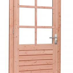 douglas enkele 6 ruits deur prestige blank met dubbelglas linksdraaiend 109x221cm