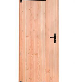 douglas enkele deur blank linksdraaiend zwart beslag 90x201cm