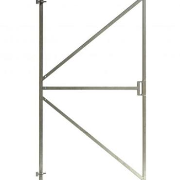 verstelbaar verzinkt stalen poortframe met slotkast uitsparing 180x100cm