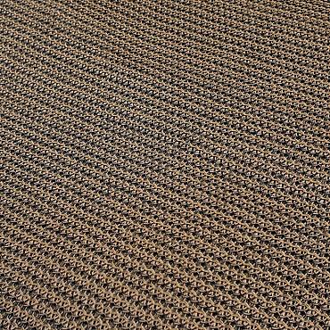 schaduwdoek strak bruin hpde 292x292cm incl. bevestigingsmaterialen tbv. pergola 300x300cm