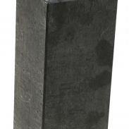 betonpoer l antraciet recht m20 18x18x50cm incl. set p018808 
