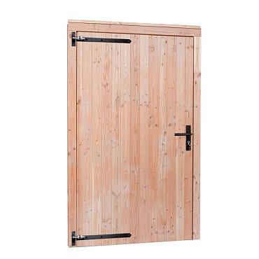 douglas enkele deur blank extra hoog en breed met zwart beslag linksdraaiend 110x214 5cm