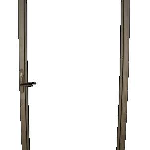 verstelbaar stalen poortframe zwart gepoedercoat 98 5x190cm incl. kokerprofiel en beslagset 