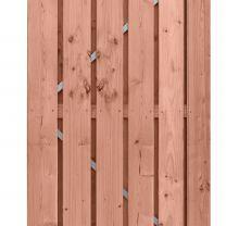 douglas plankendeur fijnbezaagd blank 1 5x14cm stalen frame 100x195cm