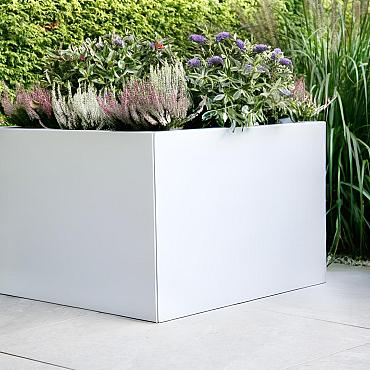 bloembak vlak wit 120x150x60cm