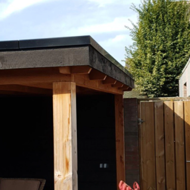 aluminium daktrim zwart buitenhoek 4 5x4 5x50cm ral9005