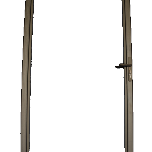 verstelbaar stalen poortframe zwart gepoedercoat 98 5x190cm incl. kokerprofiel en beslagset 