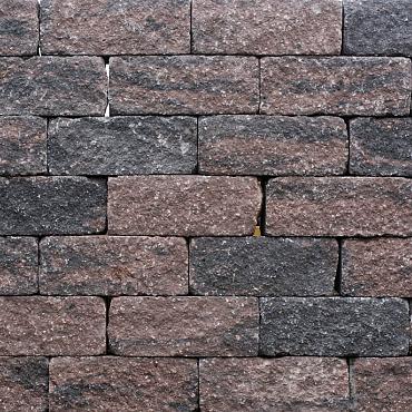 roccia getrommeld bruin zwart 30x12x12cm uitlopend