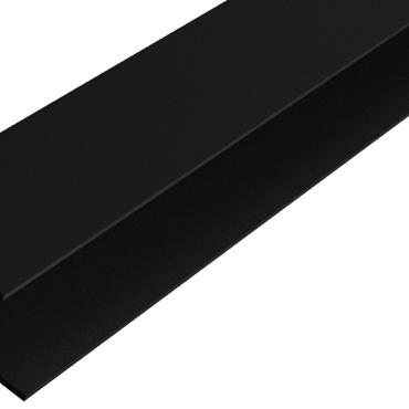 weo35 60 aluminium f profiel ebony black 6 5x8x300cm