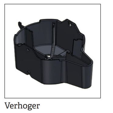 verhoger t.b.v. verstelbare vloerdrager