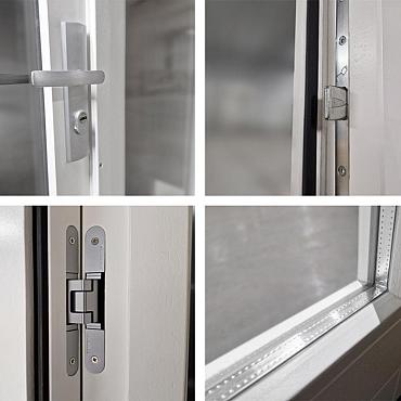 stapeldorpeldeur met glas dubbel meranti zwart 2x deur 83 4x216 9 kozijn 178x226 3cm incl. dts en deurbeslag 