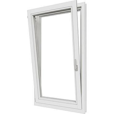 draai  kiepraam meranti linksdr. raam wit 70x128 5 kozijn 77 4x137 4cm incl. raambeslag 