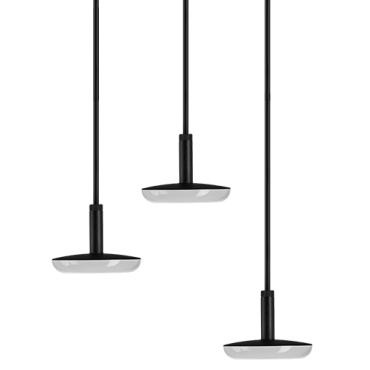 sway pendant triple black 230v
