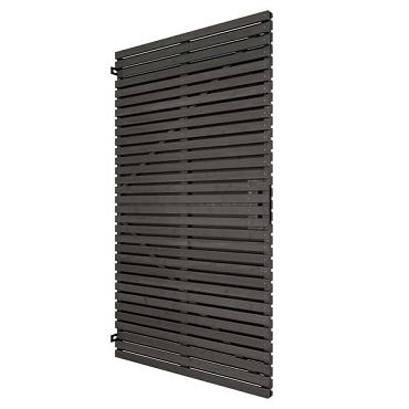 lattendeur horizontaal grenen zwart gespoten stalen frame 178x99x5cm
