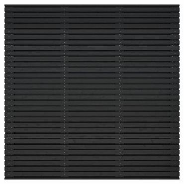 lattenscherm grenen zwart gespoten horizontaal verticaal 180x180x5cm