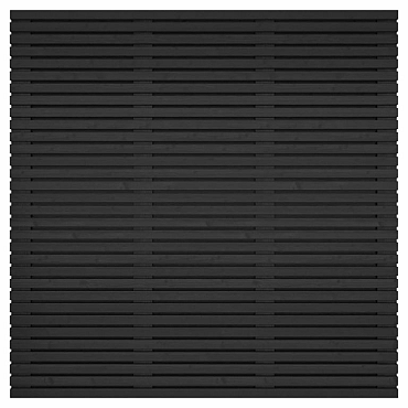 lattenscherm grenen zwart gespoten horizontaal verticaal 180x180x5cm