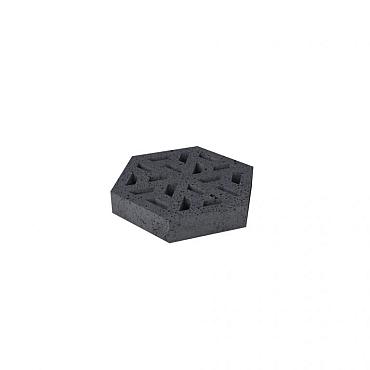 o.h. eco tegel hexagon open antraciet 37 5x37 5x7cm