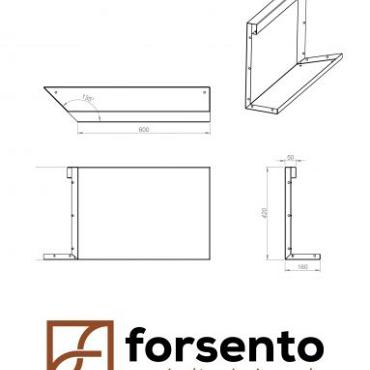 bloembak module inwendig hoekpaneel c 60x42cm l