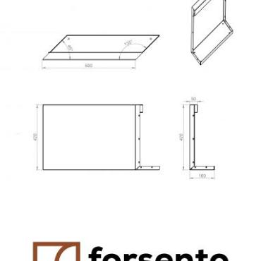 bloembak module parallel paneel e 60x42cm r