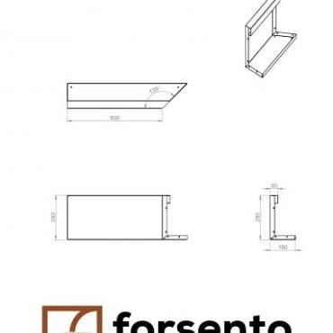 bloembak module inwendig hoekpaneel c 60x28cm r