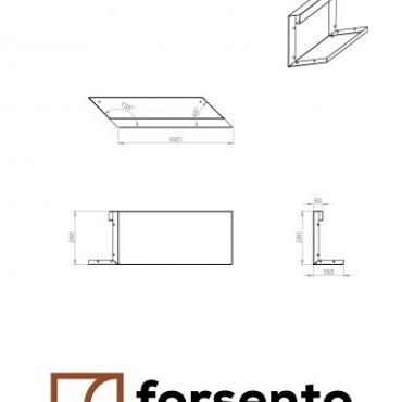 bloembak module parallel paneel e 60x28cm l