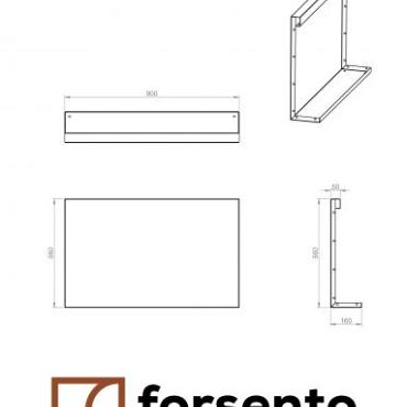 bloembak module recht paneel a 90x56cm