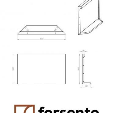 bloembak module kopschot paneel d 90x56cm