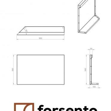 bloembak module uitwendig hoekpaneel b 90x56cm l