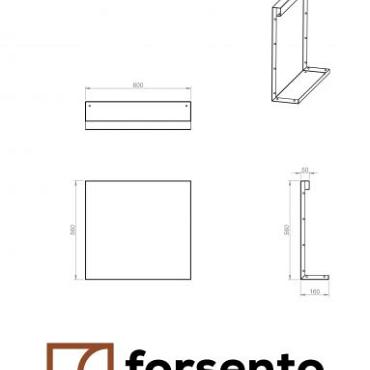 bloembak module recht paneel a 60x56cm
