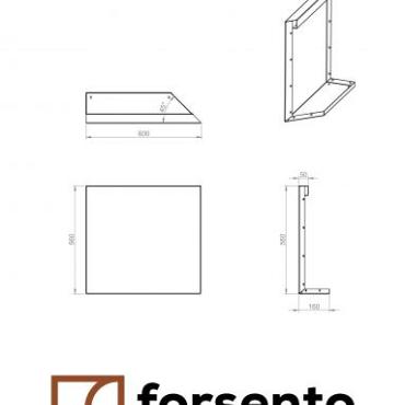 bloembak module uitwendig hoekpaneel b 60x56cm r