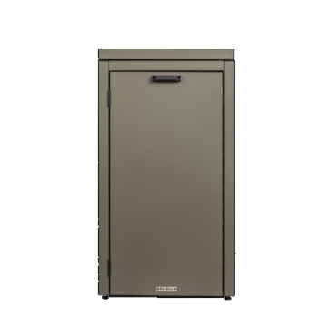 container ombouw 120l 1 stuk taupe met vast deksel