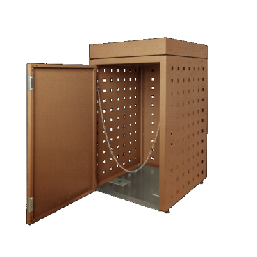 container ombouw 240l 1 stuk corten met tuinbak