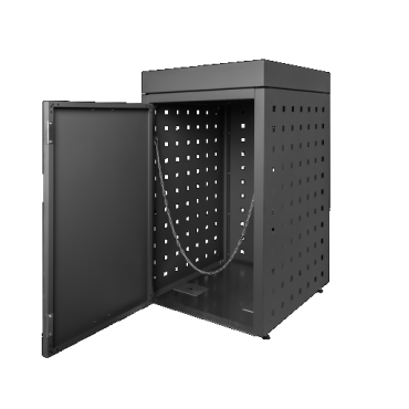 container ombouw 240l 1 stuk grafietzwart met tuinbak