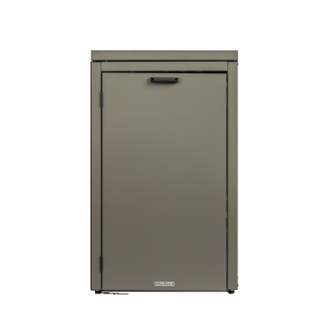 container ombouw 240l 1 stuk taupe met vast deksel