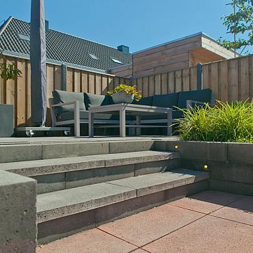 patio muurblok xs strak antraciet 30x10x12cm