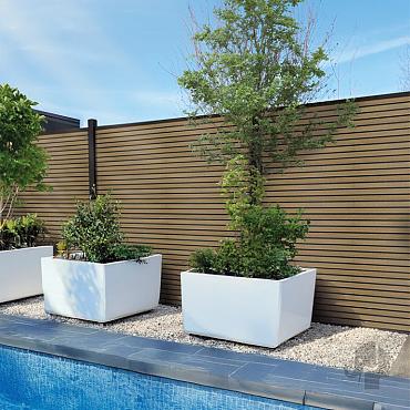 modular schermvulling composiet triple rhombus oak black 180x180cm