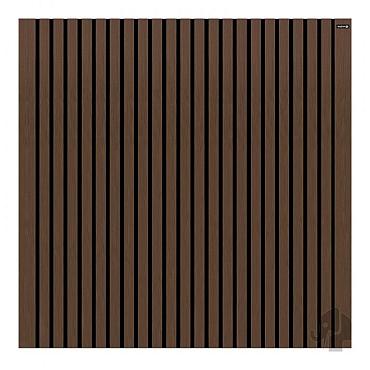 composiet schutting stripes black dark brown 180x180cm
