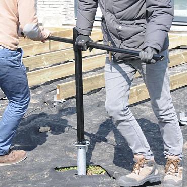 cobra handschroefgereedschap voor grondschroef incl. schroeven