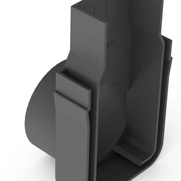 aco slimline eindplaat met zijuitloop 50mm