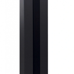 modular wand  startprofiel zwart t.b.v. modularsysteem 2 5x6 8x200cm
