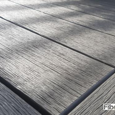 wpc fiberdeck massief vintage graphite wenge 2 3x13 8x300cm