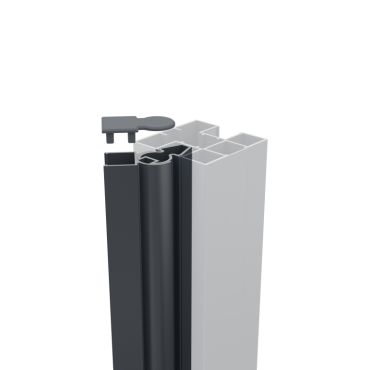 boston aluminium variabel hoekprofiel voor paal ral7016 l200cm