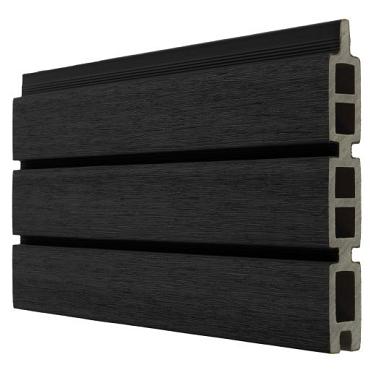 wpc modern fenceboard ebony black 2 1x16x178cm wb 15cm 