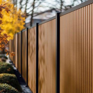 wpc modern fenceboard teak 2 1x16x178cm wb 15cm 