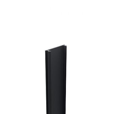 boston aluminium klikprofiel 6x2 4x234cm ral9005 t.b.v. h paal l234cm