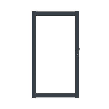 boston aluminium poortframe 98x183cm incl. insteekslot ral9005