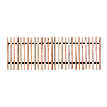 douglas lattenhekwerk blank met zwart gespoten liggers 180x60cm