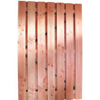 douglas plankendeur blank geschaafd 1 6x14 op zwart verstelbaar stalen frame 120x195cm