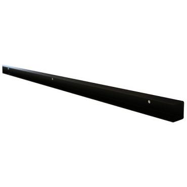 stalen u profiel gepoedercoat t.b.v. h gleufpaal zwart 3 5x4x220cm