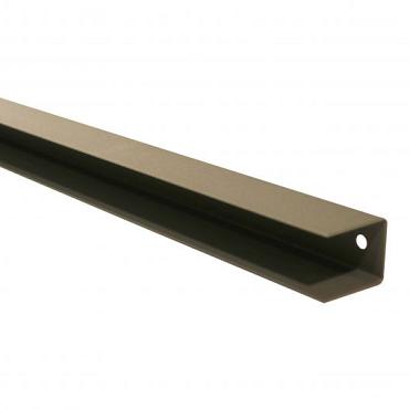 stalen afdekkap gepoedercoating kwartsgrijs t.b.v. h gleufpaal 4 5x3 7x224cm